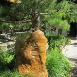 Chinesischer Garten Schrift+Baum