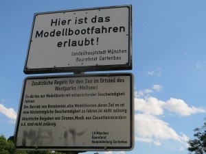 Schild Modellboothafen