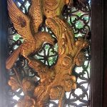 Chinesischer Garten Holzschnitzerei