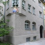 Schnecke an der Außenwand